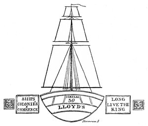 Iluminacja w Lloyds, 1809, 1928 autorstwa Unbekannt