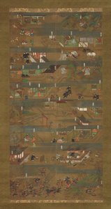 Ilustrowana biografia księcia Shotoku Shotoku Taishi e-den, XIV wiek. autorstwa Unbekannt