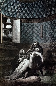 Ilustracja z Ziemi na Księżyc autorstwa Juliusza Verne