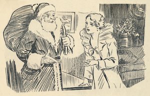 Ilustracja z Mistyfikacji Świętego Mikołaja, 1936. autorstwa Unbekannt