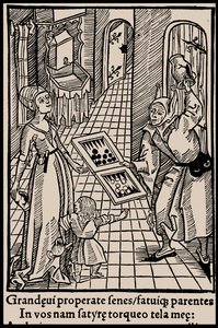 Ilustracja do książki Sebastiana Branta Statek głupców, 1497. autorstwa Unbekannt