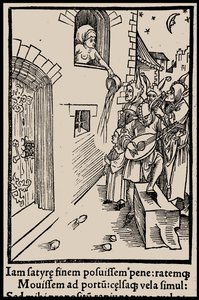 Ilustracja do książki Sebastiana Branta Statek głupców, 1497. autorstwa Unbekannt