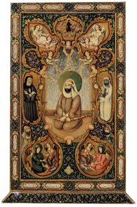 Imam Ali Ali ibn Abi Talib z synami Hasanem i Husaynem, 1871. autorstwa Unbekannt
