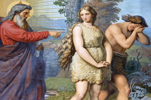 Cesarska katedra w Spirze. Obrazy Schraudolpha. Adam i Ewa, wydalenie z Edenu, Speyer, Niemcy autorstwa Unbekannt