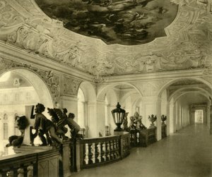 Cesarskie schody, klasztor św. Floriana, Sankt Florian, Górna Austria, ok. 1935. autorstwa Unbekannt