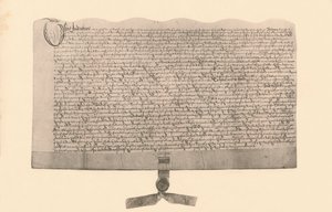 Indenture na sprzedaż ziemi, podpisane przez Guya Fawkesa, początek XVII w., 1901 autorstwa Unbekannt