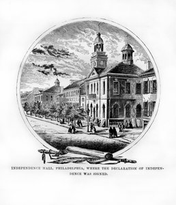 Independence Hall, Filadelfia, Pensylwania, USA, 1872 r. autorstwa Unbekannt