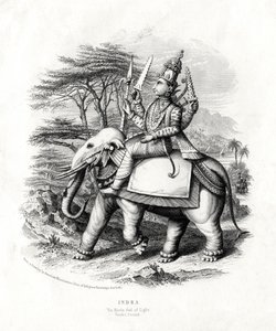 Indra, hinduski bóg światła, XIX wiek autorstwa Unbekannt