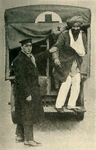 Ranny żołnierz indyjski, I wojna światowa, 1914, c1920. autorstwa Unbekannt
