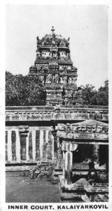 Dziedziniec wewnętrzny, Kalaiyarkovil, Indie, ok. 1925 r. autorstwa Unbekannt