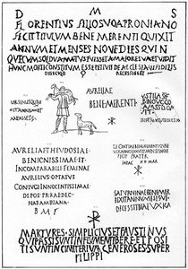 Inskrypcje z katakumb, Rzym, 1926 autorstwa Unbekannt