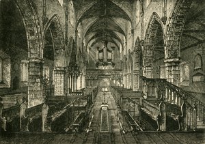 Wnętrze katedry Londonderry, 1898. autorstwa Unbekannt