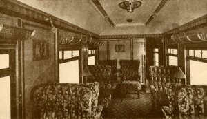 Wnętrze samochodu Pullman, Marjorie, Southern Railway, 1930. autorstwa Unbekannt