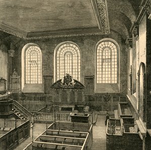 Wnętrze St. Michaels, Wood Street, 1876, 1897. autorstwa Unbekannt