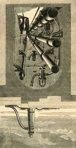 Wnętrze metra, wiadukt Holborn, c1876. autorstwa Unbekannt