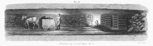 Wnętrze kopalni węgla kamiennego, 1862 autorstwa Unbekannt