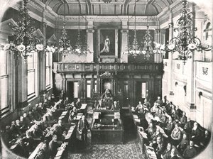 Wnętrze Domu Zgromadzenia, Kapsztad, RPA, 1895. autorstwa Unbekannt