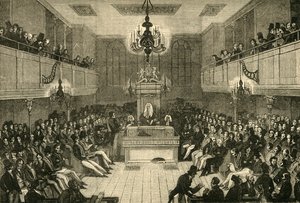 Wnętrze Izby Gmin, 1834, 1881. autorstwa Unbekannt