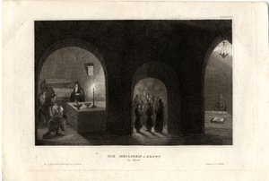 Widok wnętrza Grobu Świętego w kijowskim klasztorze grot, 1850 autorstwa Unbekannt