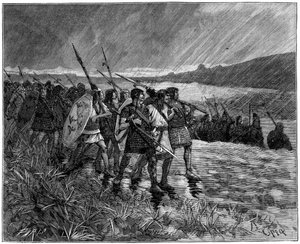 Inwazja Alanów lub Wizygotów, Gal, początek V w. 1882-1884 autorstwa Unbekannt