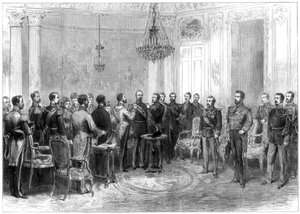 Inwestytura marszałka MacMahona z hiszpańskim Orderem Złotego Runa, 1875 autorstwa Unbekannt