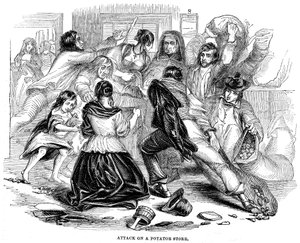 Irlandzki głód ziemniaczany, 1842 autorstwa Unbekannt
