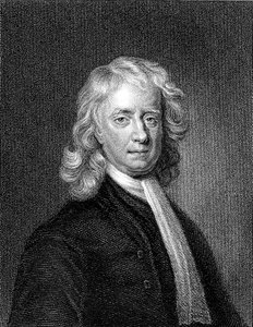 Isaac Newton, angielski matematyk i fizyk autorstwa Unbekannt