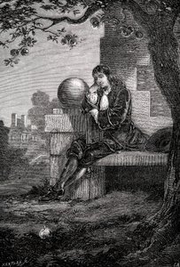 Isaac Newton, angielski naukowiec i matematyk, XVII w. ok. 1880 r. autorstwa Unbekannt
