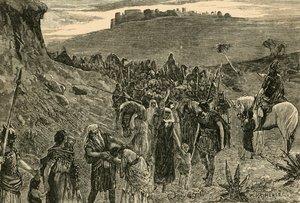 Izraelici idący do niewoli, 1890. autorstwa Unbekannt