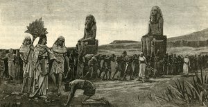 Izraelici i ich kierownicy, 1890. autorstwa Unbekannt