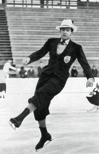 Jack Dunn, brytyjski łyżwiarz figurowy, Zimowe Igrzyska Olimpijskie, Garmisch-Partenkirchen, Niemcy, 1936 autorstwa Unbekannt
