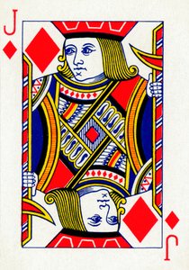 Jack of Diamonds z talii kart do gry Goodall & Son Ltd., c1940 autorstwa Unbekannt