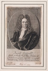 Jacob Leupold, niemiecki fizyk i inżynier mechanik, ok. 1700 autorstwa Unbekannt