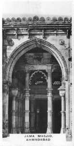 Jama Masjid, Ahmedabad, Gujarat, Indie, 1925 autorstwa Unbekannt