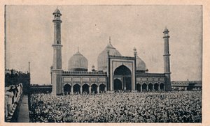 Jama Masjid, Delhi, ok. 1900 autorstwa Unbekannt