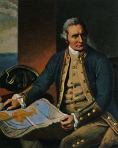 James Cook 1728-1779. - Grawerowanie według obrazu Dance, 1934. autorstwa Unbekannt