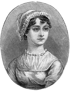 Jane Austen 1775-1817, angielska powieściopisarka autorstwa Unbekannt