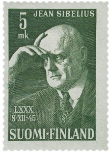 Znaczek pocztowy Jean Sibelius, 1945 autorstwa Unbekannt