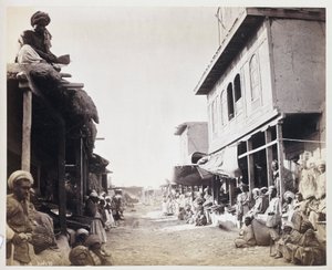 Jellallabad, główna ulica”, ok. 1878 r. autorstwa Unbekannt
