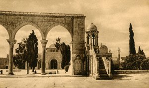 Jerozolima - Meczet El-Aksa, c1918-c1939. autorstwa Unbekannt