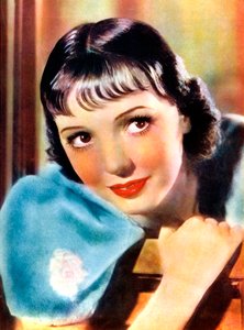 Jessie Matthews, brytyjska aktorka, piosenkarka i tancerka, 1934-1935 autorstwa Unbekannt
