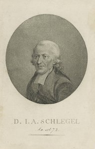 Johann Adolf Schlegel 1721-1793, ok. n.e. 1800 autorstwa Unbekannt