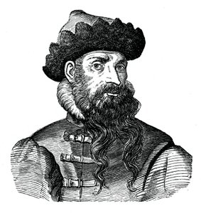 Johann Gutenberg, niemiecki metalowiec i wynalazca, XVI wiek, 1870 autorstwa Unbekannt