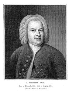 Johann Sebastian Bach 1685-1750, niemiecki kompozytor i organista, 1746 autorstwa Unbekannt