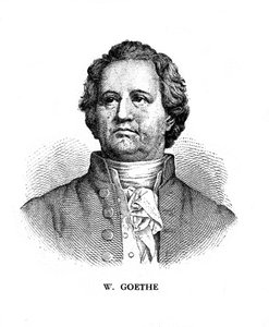 Johann Wolfgang von Goethe, niemiecki poeta, dramaturg i naukowiec, XIX wiek autorstwa Unbekannt