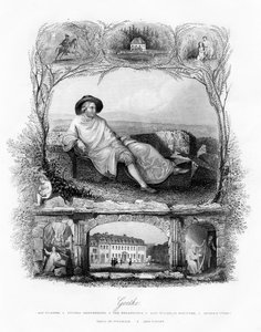 Johann Wolfgang von Goethe, niemiecki poeta, dramaturg i naukowiec, XIX wiek autorstwa Unbekannt