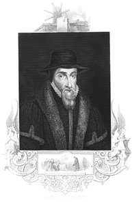 John Foxe, XVI-wieczny angielski martyrolog, ok. 1880 r. autorstwa Unbekannt