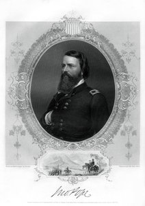 John Pope, generał Unii w wojnie secesyjnej, 1862-1867 autorstwa Unbekannt