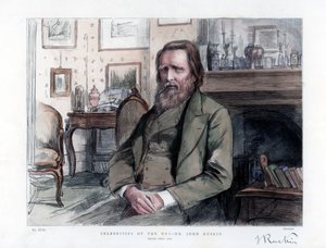John Ruskin 1819-1900, angielski krytyk, pisarz, poeta i artysta, 1886 autorstwa Unbekannt