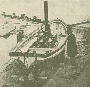 Dwuśrubowy parowiec John Stevenss, zbudowany w 1804 r., ok. 1930 r. autorstwa Unbekannt